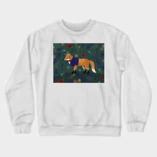 Fox with a bowtie Crewneck Sweatshirt